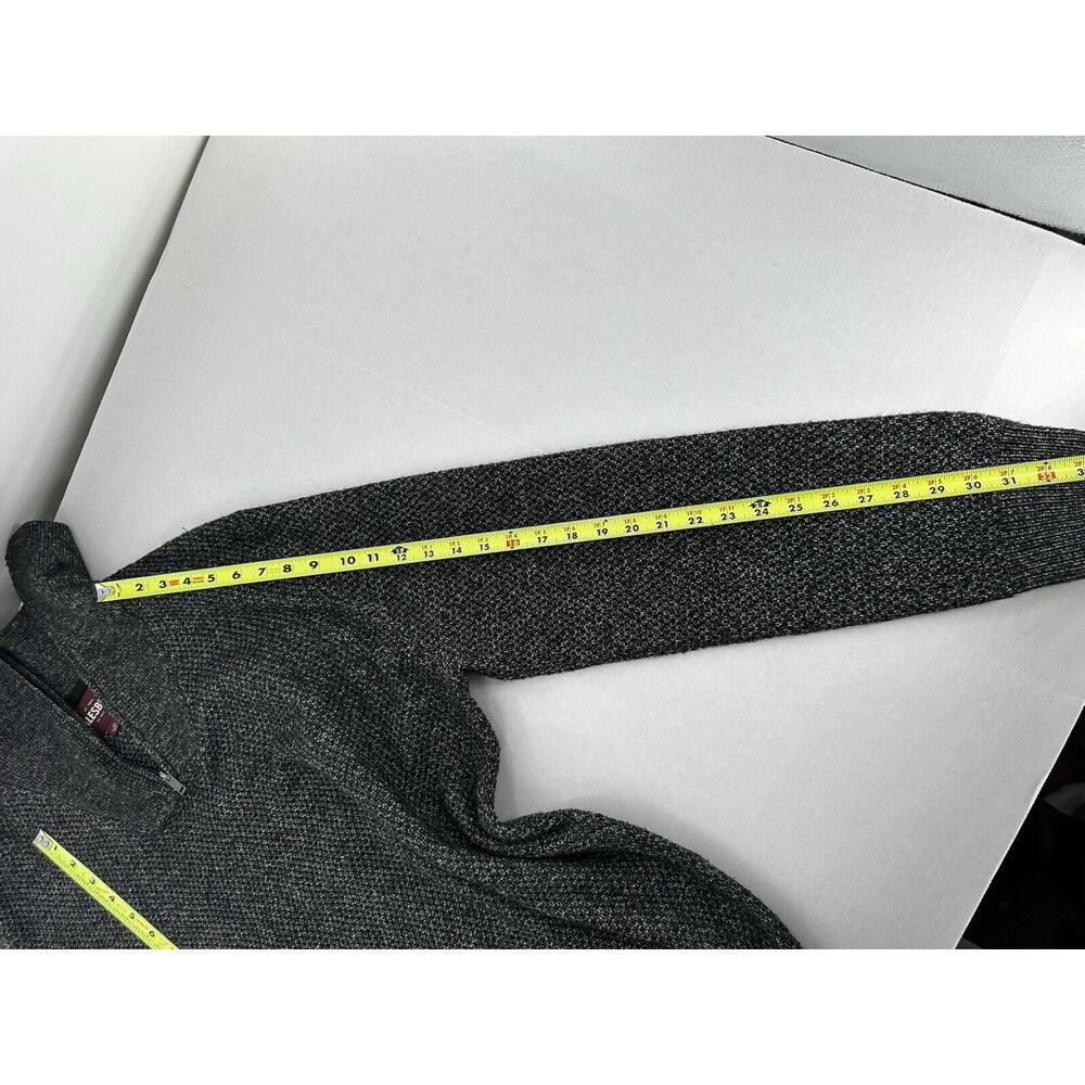 Alesbury Men’s Sweater Sz XXL 3/4 Zip Heavy Thick Knit Preppy Work Office Grey - Picture 6 of 9